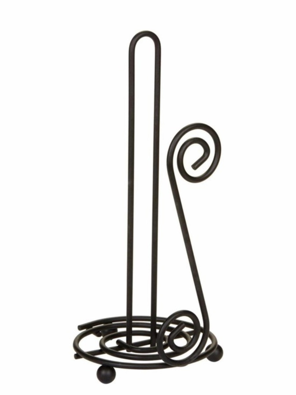 Black Scroll Paper Towel Holder - Home Bath